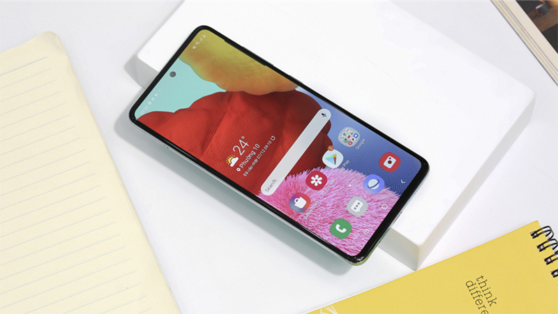 Samsung Galaxy A51 với thiết kế mỏng nhẹ, màu sắc đa dạng