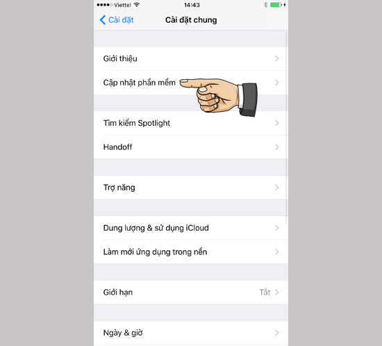 Cập nhật phần mềm