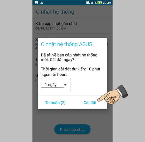 Tải về bản cập nhật
