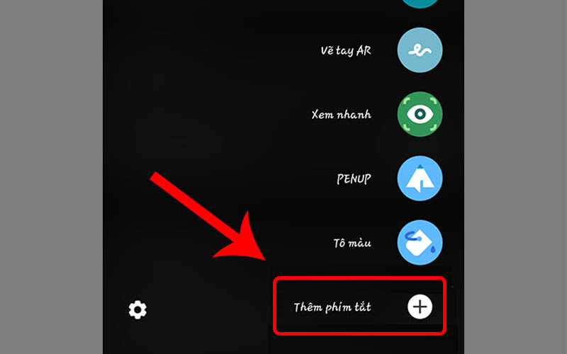 Chọn th&ecirc;m ph&iacute;m tắt