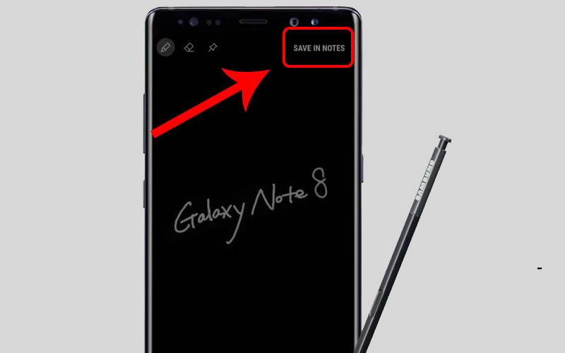 Nhấn v&agrave;o Lưu (Save in Notes) để tiến h&agrave;nh lưu ghi ch&uacute;