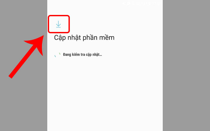  Nhấn v&agrave;o mũi t&ecirc;n tải xuống để cập nhật phần mềm