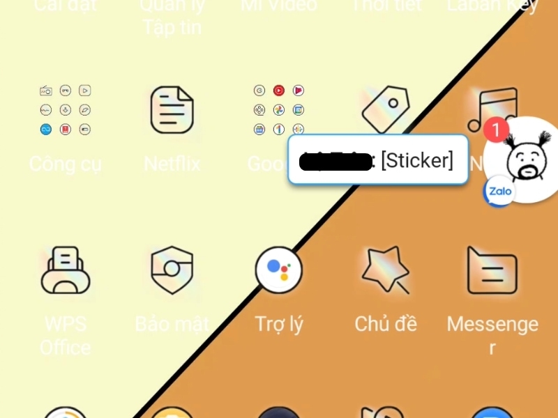 Bong bóng chat Zalo trên điện thoại Android