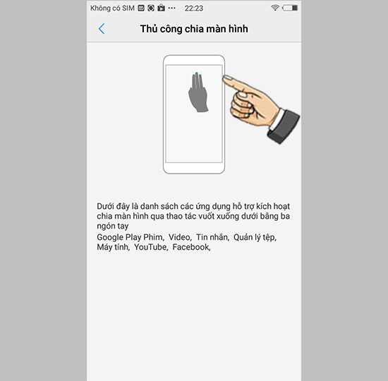 Hướng dẫn cách chia đôi màn hình.