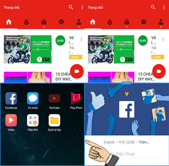 Hướng dẫn cách chia đôi màn hình.
