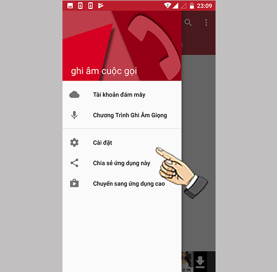 Bước 3: Chọn C&agrave;i đặt