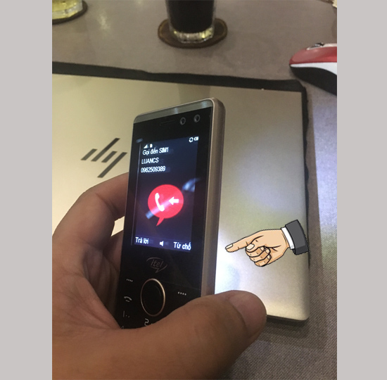 Và đây là kết quả khi có ai gọi đến điện thoại của bạn 