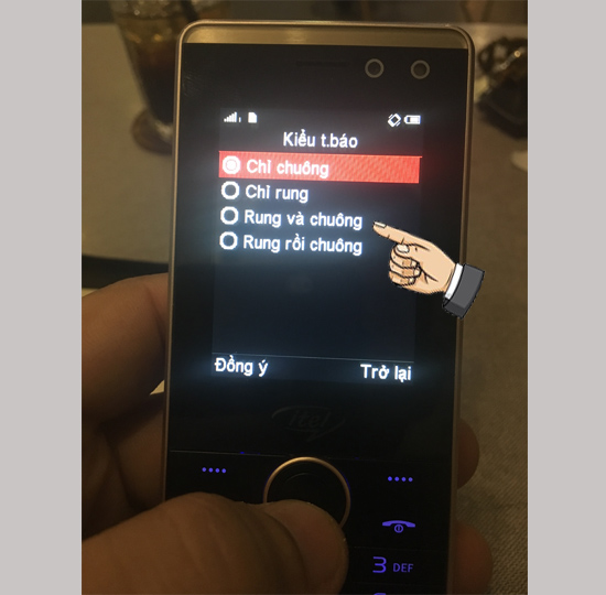 Kiểu thông báo rung và chuông