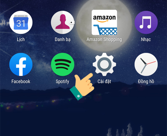 Bước 1: Truy cập vào Cài đặt trên điện thoại.
