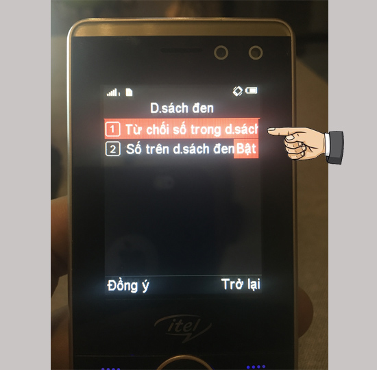 Từ chối trong danh sách đen