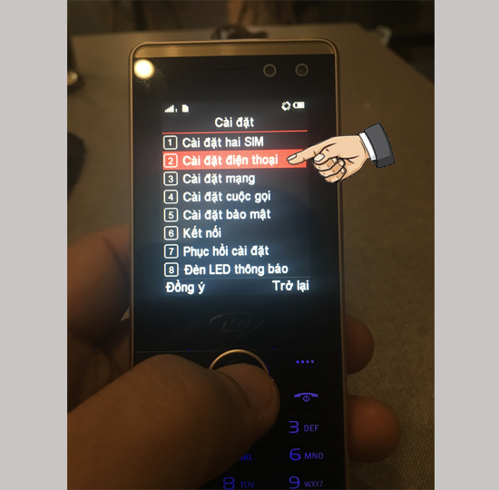 Cài đặt điện thoại
