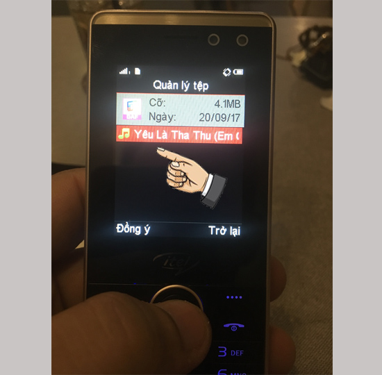 Chọn bài hát làm nhạc chuông