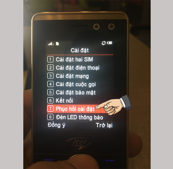 Phục hồi cài đặt