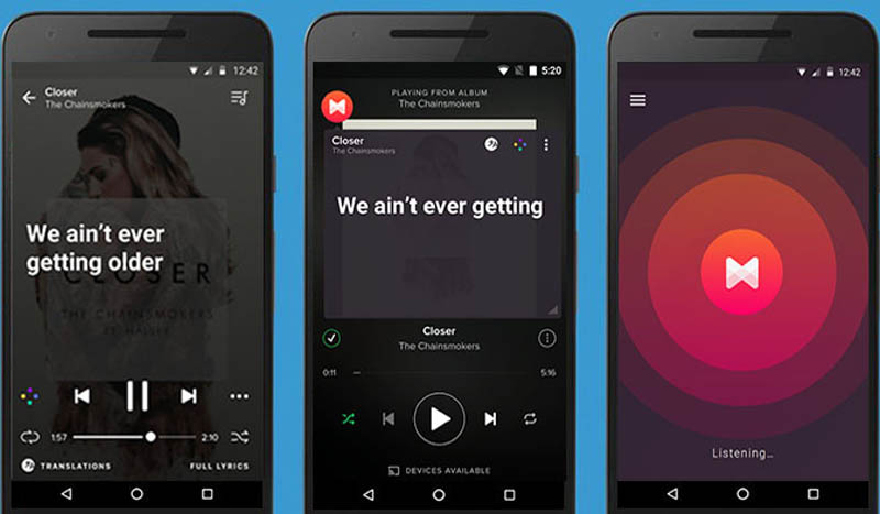 Ứng dụng nghe nhạc Musixmatch