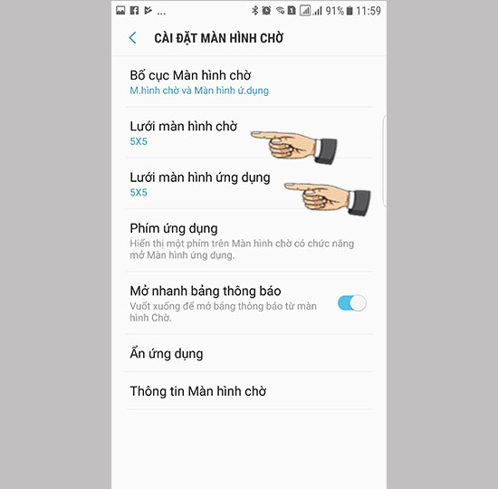 Mang giao diện Samsung Galaxy Note 8 lên Samsung Galaxy S7