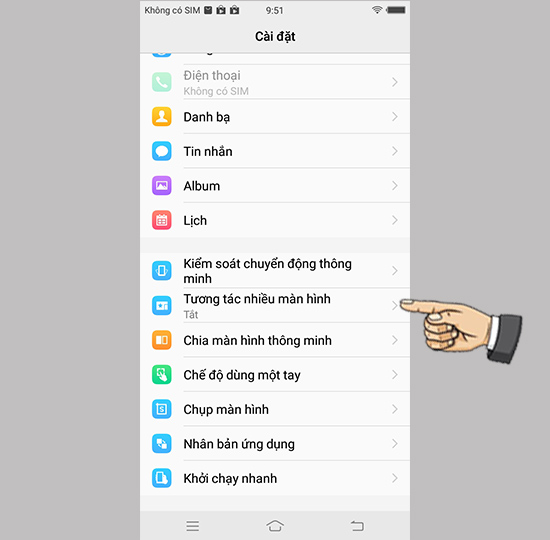 Tương tác nhiều màn hình
