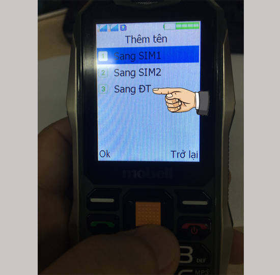 Chọn bộ nhớ lưu trữ