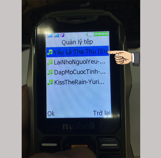 Chọn bài hát làm nhạc chuông