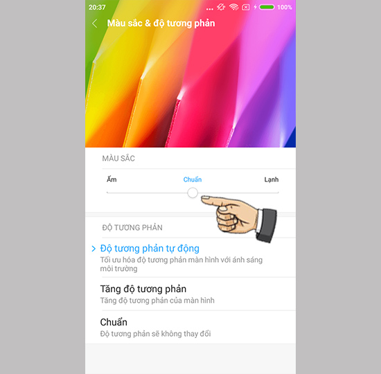 Kéo điều chỉnh màu sắc