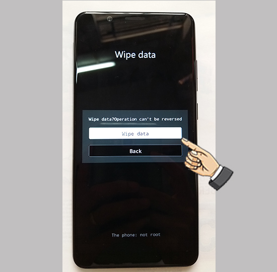 Bước 5: Chọn tiếp Wipw data.
