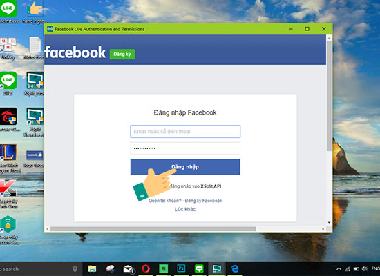 Đăng nhập vào Facebook