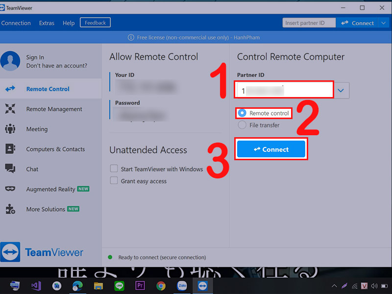 Cách kết nối với máy tính khác qua TeamViewer một cách dễ dàng và nhanh chóng