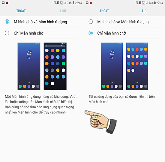 Chọn bố cục theo ý thích.