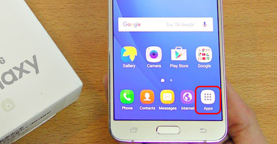 3 bước bật hiển thị phím Menu ứng dụng trên Galaxy J7 Pro