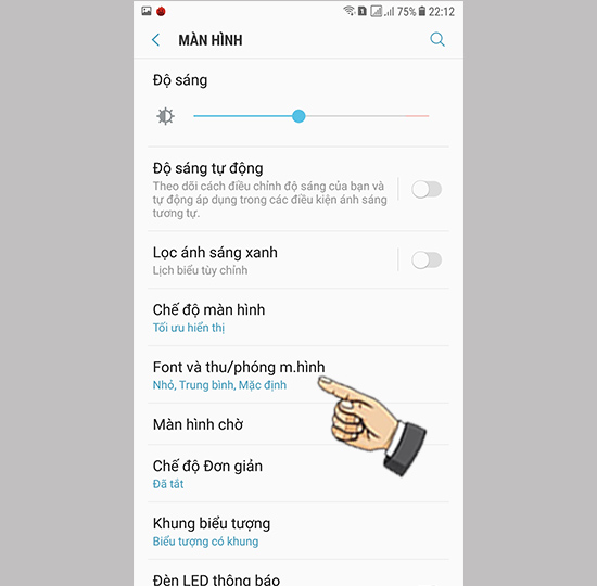 Bước 2: Chọn Font