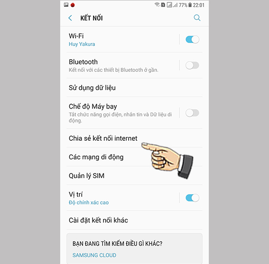 Chia sẻ kết nối internet