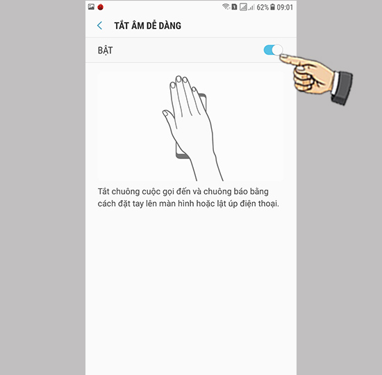 Bước 3: Bật tính năng.