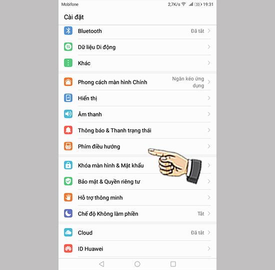 Phím điều hướng
