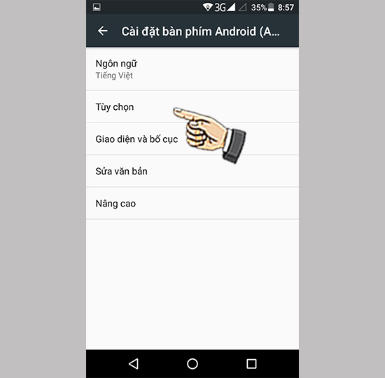 Tắt rung bàn phím.