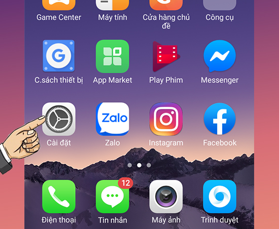 Chọn C&agrave;i đặt