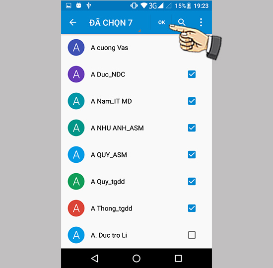 Bước 5: Chọn Tất cả và chọn OK