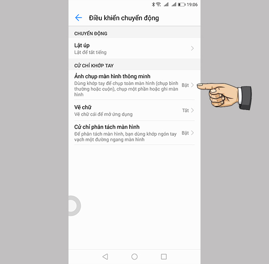 Kích hoạt tính năng