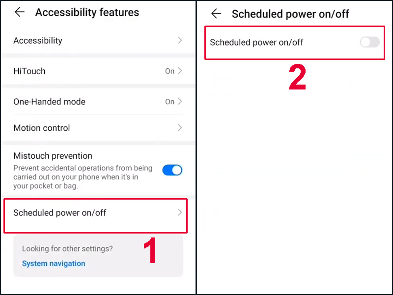 H&atilde;y gạt thanh trạng th&aacute;i sang tr&aacute;i để tắt t&iacute;nh năng