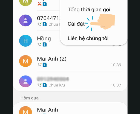 Bước 2: Tiếp theo chọn 