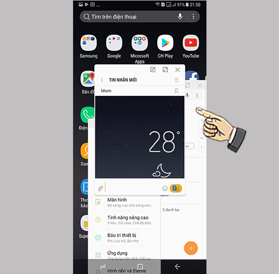 Chế độ đa cửa sổ trên Samsung Galaxy Note 8 - Thegioididong.com