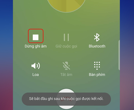 Bước 4: Bạn muốn dừng ghi âm lại thì chọn Dừng ghi âm.