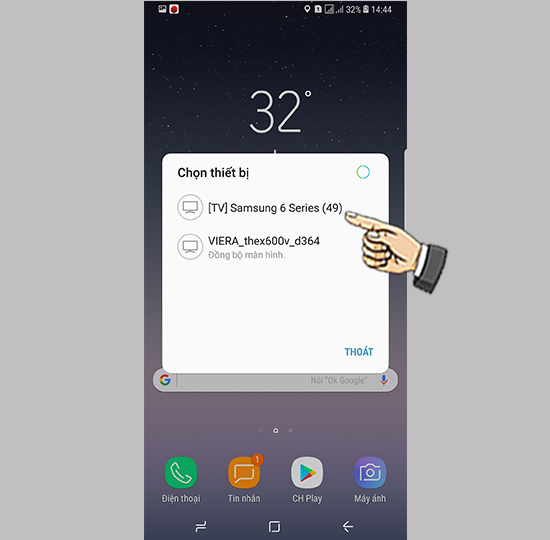 Tìm kiếm thiết bị kết nối