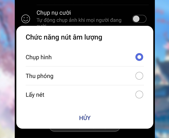 Cuối c&ugrave;ng c&aacute;c bạn chọn Chụp h&igrave;nh