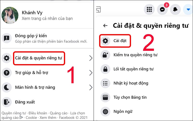 Đi tới Cài đặt