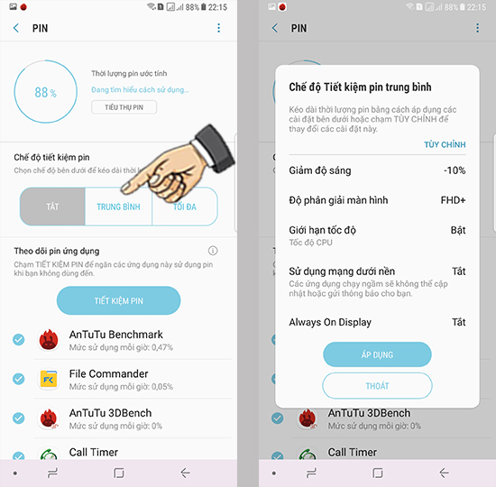 Bước 3: Bật tiết kiệm pin.
