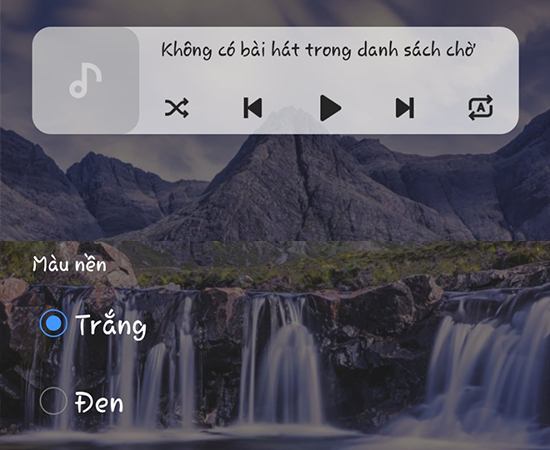 Tùy chỉnh hiển thị của Widget