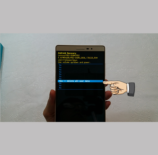 Yes--delete all user data