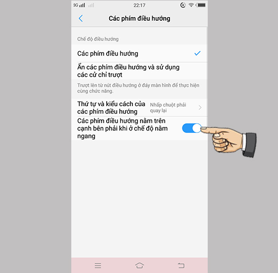 Bươc 2: Bật tính năng.