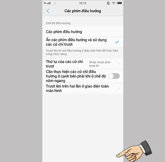 Bước 3: Bàn phím đã bị ẩn.