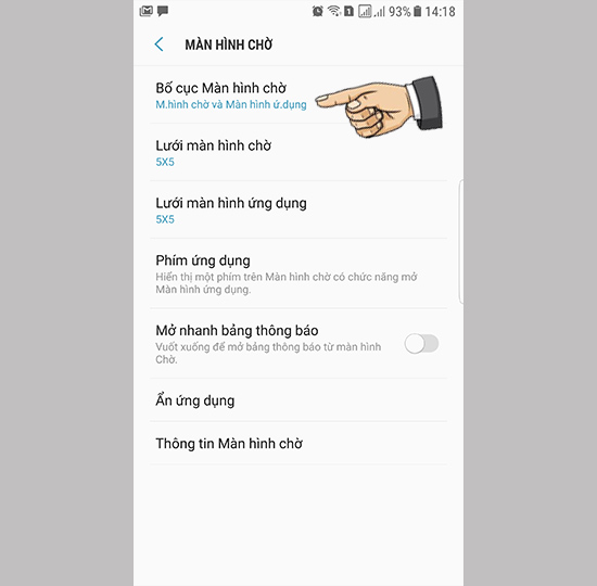 Thay đổi bố cục 