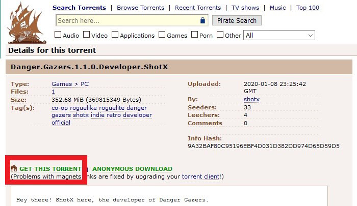 Tải tập tin torrent